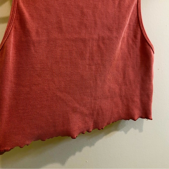 Free People Movement Courage Crop Top Red Clay Size Large. - Picture 13 of 16